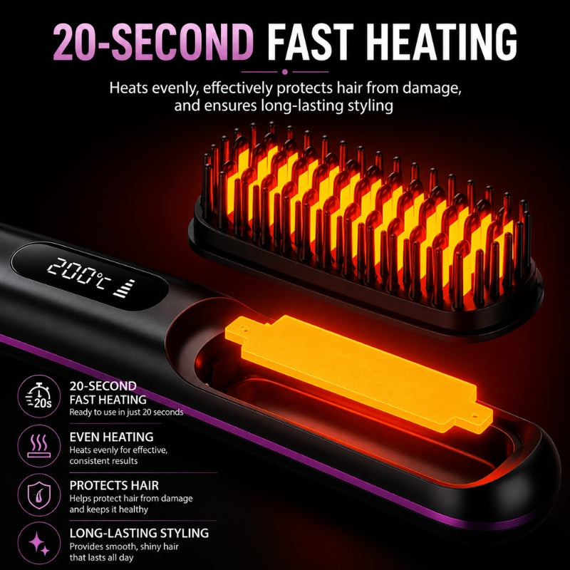 LiftBrush Pro™ – Portable Straightening & Volume Brush